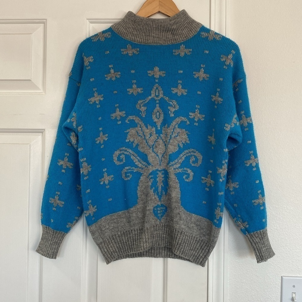 Together Vintage wool blend mock turtleneck sweater.